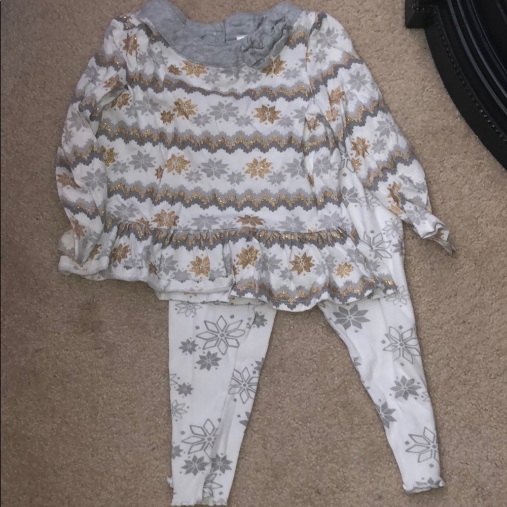 💗5 for $25 Gymboree Snowflake Pant and Shirt 2T